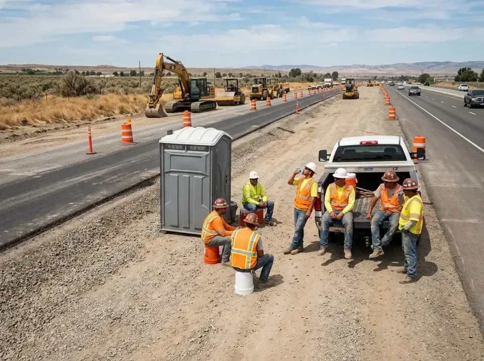 highway-road-construction-crew-007 — frequently asked questions, Porta Potty and Restroom Rentals in Madera Acres, CA